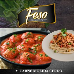 CARNE MOLIDA DE CERDO 1LB.