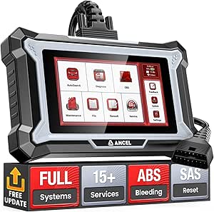 ANCEL DS200 All Systems OBD2 Escáner para ABS, SRS, diagnóstico de transmisión, 15+ servicios de restablecimiento, sangrado ABS, restablecimiento de aceite/EPB/BMS/SAS, reaprendizaje de caja