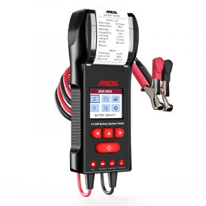 ANCEL BST600 - Probador de batería de coche con impresora - 12V/24V, 100-2000 CCA, probador digital de carga de batería automática - Prueba del sistema de arranque y carga para camiones pesados