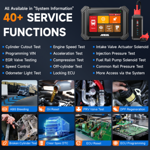 Escanner para transporte pesado Ancel V6hd