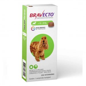 Bravecto 10 a 20 Kg Pastilla antipulgas, 12 semanas de proteccion