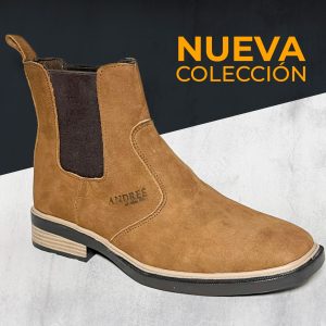 Botas Chelsea en Gamuza Camel