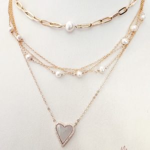 925 Silver Cadena Hilos Perlas