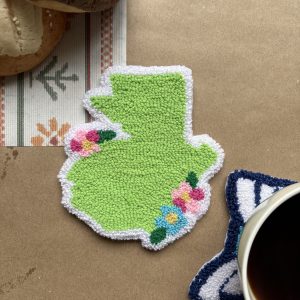 Posataza - Mapa de Guatemala con flores