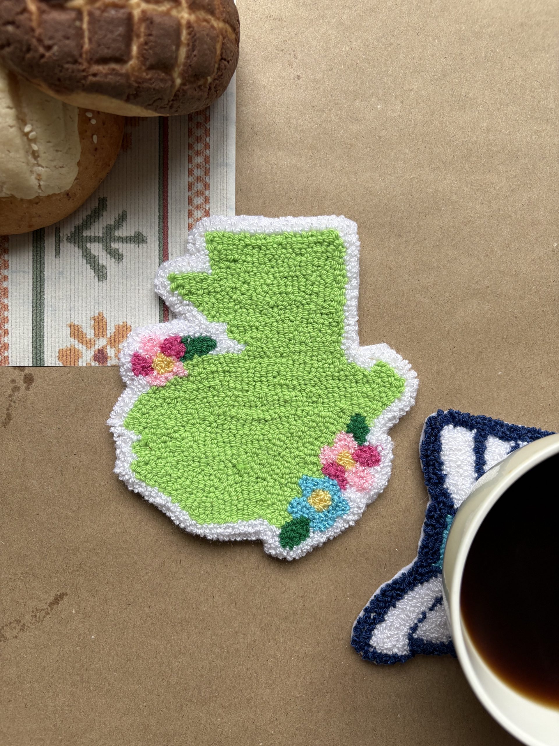 Posataza - Mapa de Guatemala con flores
