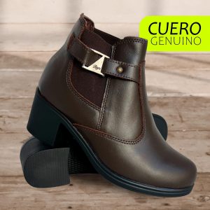 Botín de Cuero Para Mujer
