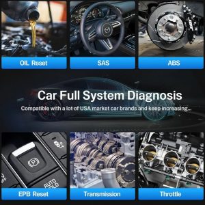 KONNWEI KDIAG Bluetooth OBD2 escáner herramienta de diagnóstico para iPhone y Android Wireless Check Engine Light Lector de código de coche Bluetooth 5.2 con diagnóstico de sistema completo,