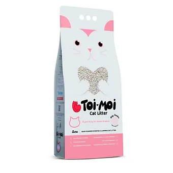 Arena para Gatos Toi Moi Aroma Talco de Bebé - 10kg