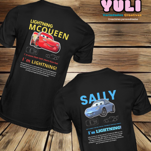 Duo de playeras de Mc Queen y Sally.