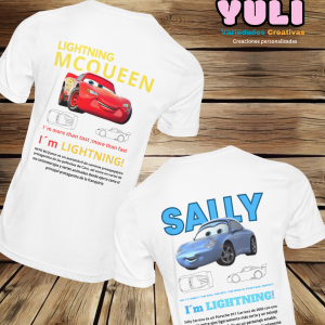 Duo de playeras de Mc Queen y Sally.