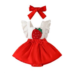 Vestido con diseño de Fresita