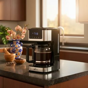 PICCA Cafetera Digital de 12 Tazas filtro permanente