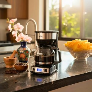 PICCA Cafetera de 12 Tazas programable filtro permanente