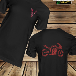 Playera con diseño de besos.