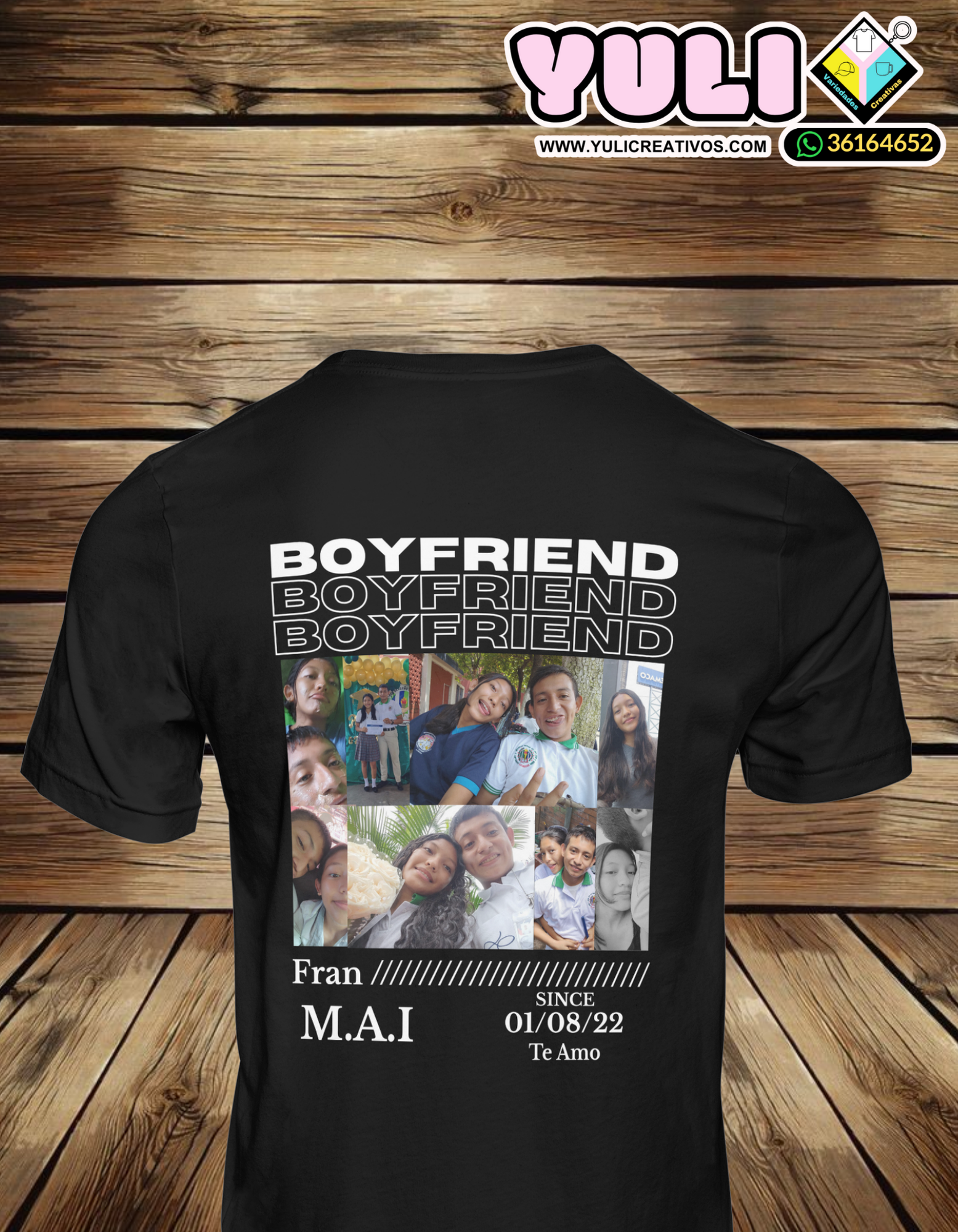 Playeras para parejas.