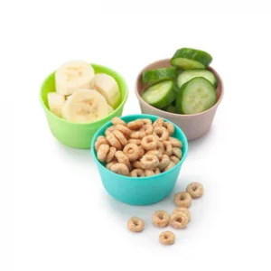 Vasos de silicona para alimentos de arcoíris