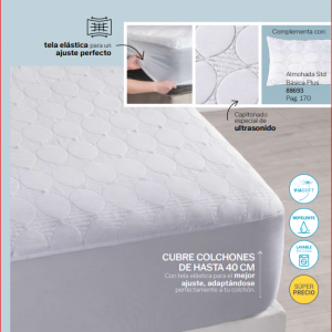 Protector de colchon basico plus QS mas tallas disponibles (varia el pecio)