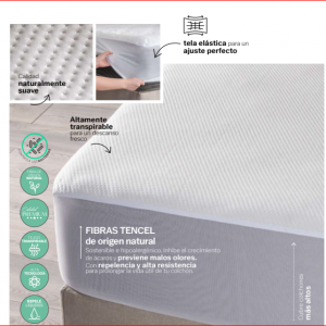 Protector de colchon Tencel QS mas tallas disponibles (el precio varia)
