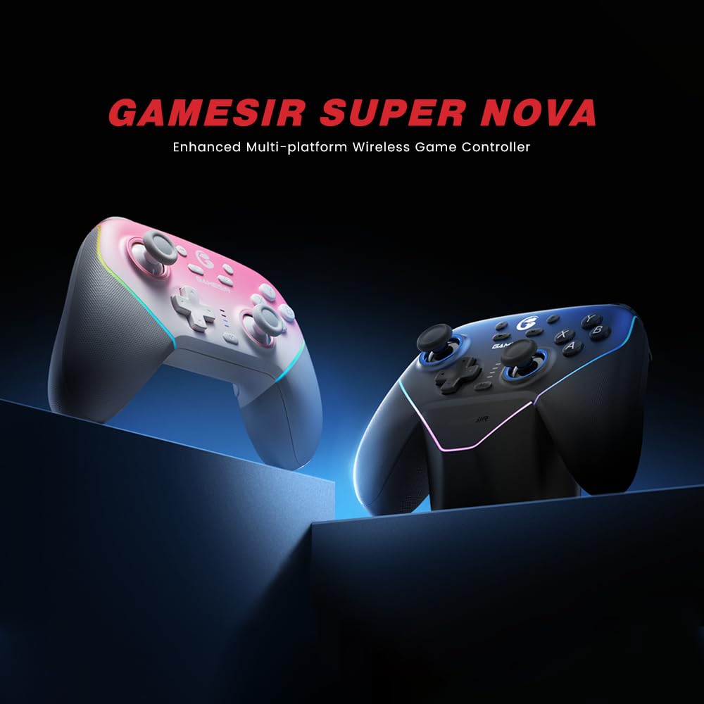 GameSir Super Nova Wireless Gaming Controller and Dark Green Faceplate
