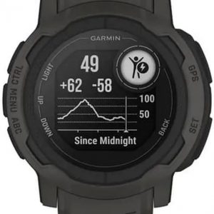 Garmin Instinct 2, reloj resistente para exteriores con GPS, construido para todos los elementos, soporte Multi-GNSS, enrutamiento Tracback y más, grafito - 010-02626-10