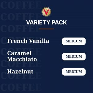 Victor Allen's Coffee Variety Pack (French Vanilla Flavored, Caramel Macchiato, Hazelnut), 32 Count, Single Serve Coffee Pods for Keurig K-Cup Brewers