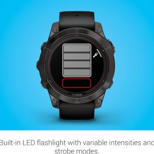 Garmin fēnix 7 Pro Sapphire Solar, Multisport GPS Smartwatch, Built-in Flashlight, Solar Charging Capability, Black
