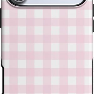 Casely iPhone 17 Pro Max Case | Pink Plaid | Sunday Best | Compatible with MagSafe | Bold Protective Design