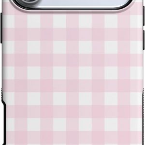 Casely iPhone 17 Pro Max Case | Pink Plaid | Sunday Best | Compatible with MagSafe | Bold Protective Design