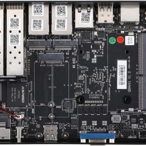 Qotom Mini PC with 4X 10G SFP+ and 5X 2.5GBE LAN 8GB RAM 512GB SSD Atom C3808 12 Cores Processor 2.0 GHz