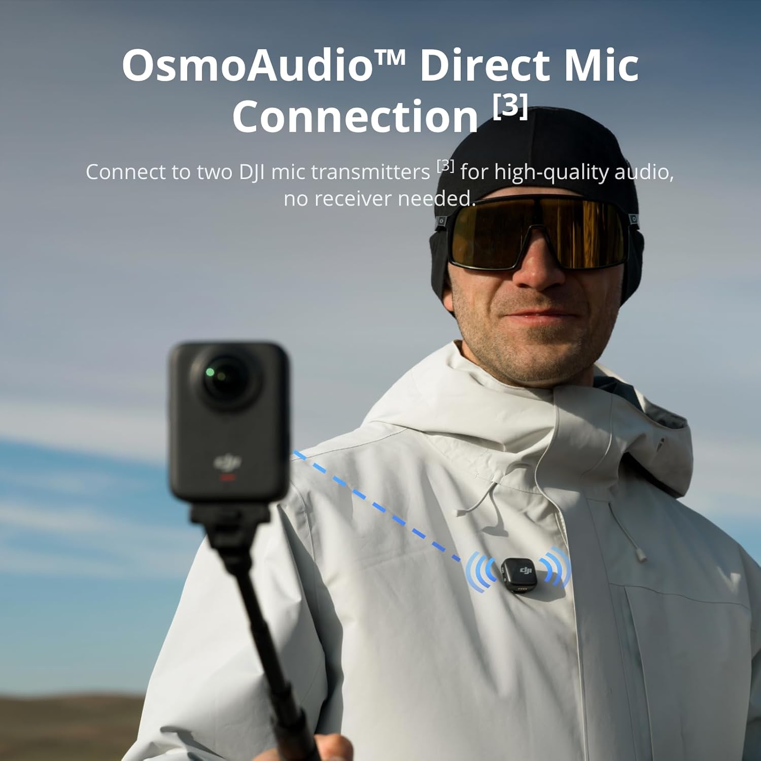 DJI Osmo 360 Camera Adventure Combo, Waterproof 8K 360° Action Camera with 1-Inch 360° Imaging, Extended Battery Life with 3 Batteries, Native 8K 360° Video, 105GB Built-in Storage, 360 Action Camera