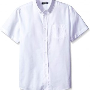 IZOD Uniform Young Men’s Short Sleeve Button-down Oxford Shirt