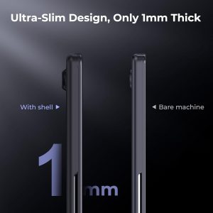 BlueSwan Matte Case for MacBook Pro 14 M5 2025 2024-2021 M4 M3 M2 M1 Pro/Max, Compatible A3434 A3401 A3112 A2992 A2918 A2779 A2442, Hard Shell Protective Cover, Space Black Clear