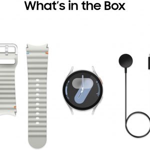 SAMSUNG Galaxy Watch 7 44mm Bluetooth AI Smartwatch w/Energy Score, Wellness Tips, Heart Rate Tracking, Sleep Monitor, Fitness Tracker, 2024, Silver [US Version, 1Yr Manufacturer Warranty]