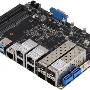 Qotom Mini PC with 4X 10G SFP+ and 5X 2.5GBE LAN 8GB RAM 512GB SSD Atom C3808 12 Cores Processor 2.0 GHz