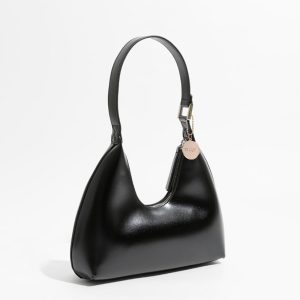 JOLLQUE Shoulder Bag for Women, Small Leather Handbag Purse,Unique Trendy Zipper Hobo Bag