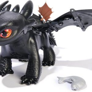 Dreamworks Dragons Cómo entrenar a tu dragón, domar y entrenar interactivo sin dientes con 60 sonidos y reacciones, juguetes para niños y niñas a partir de 4 años