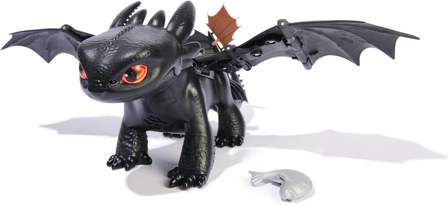 Dreamworks Dragons Cómo entrenar a tu dragón, domar y entrenar interactivo sin dientes con 60 sonidos y reacciones, juguetes para niños y niñas a partir de 4 años