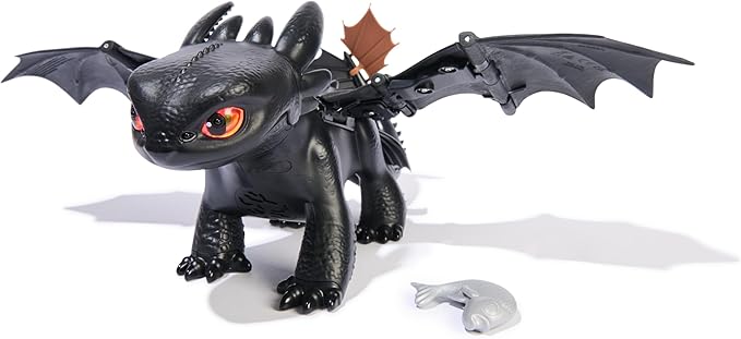 Dreamworks Dragons Cómo entrenar a tu dragón, domar y entrenar interactivo sin dientes con 60 sonidos y reacciones, juguetes para niños y niñas a partir de 4 años