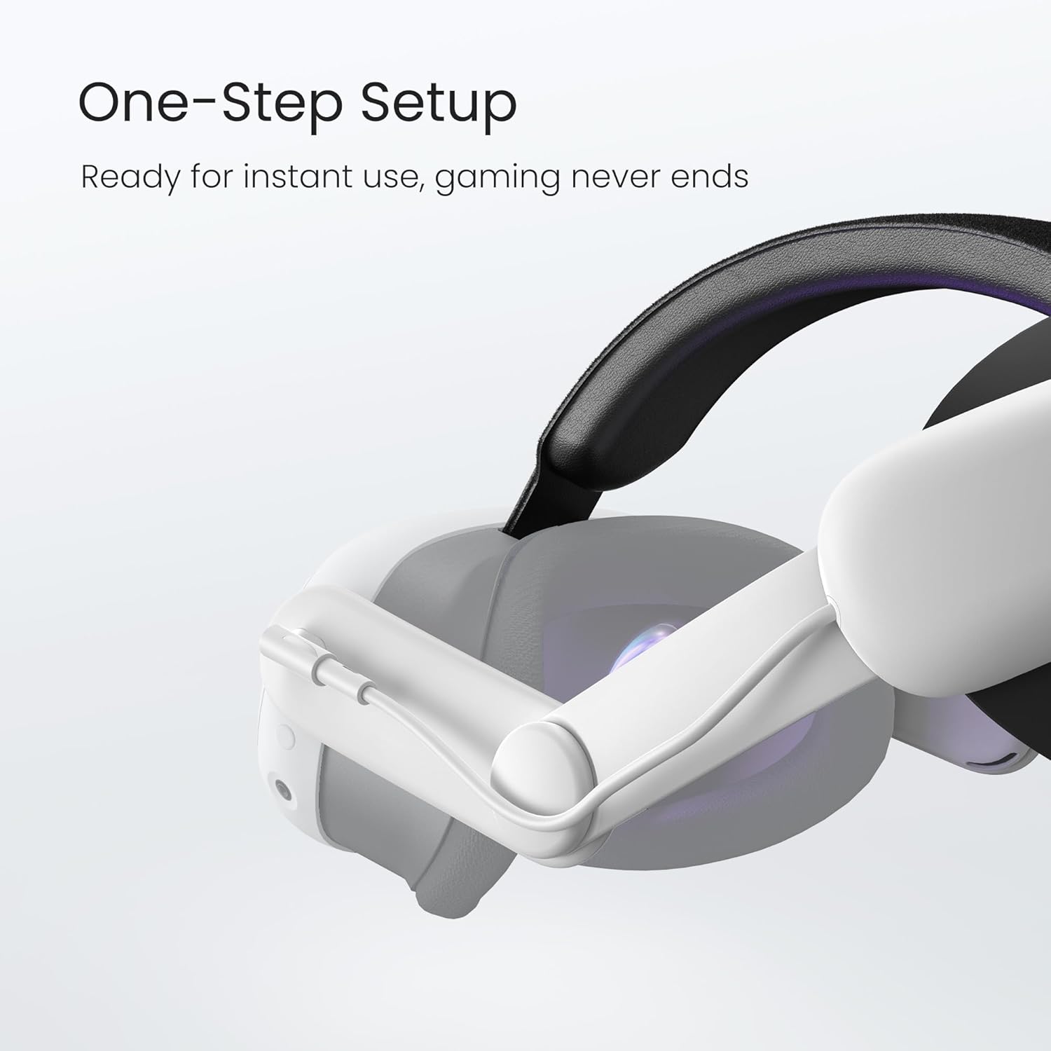 KIWI design K3 Boost Battery Head Strap Compatible with Meta Quest 3/Quest 3S, 6400 mAh Battery Pack Head Strap Accessories, Fast Charging & Reduce Face Stress