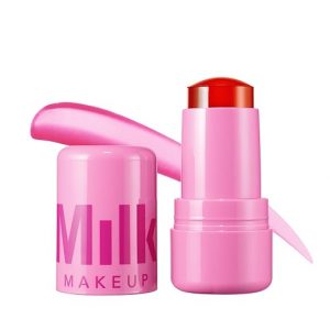 Milk Makeup Tinte de gelatina de agua refrescante, mancha transparente para labios + mejillas con colágeno vegano, agua de mar + aloe, hidratante, duradero, tinte labial construible + rubor