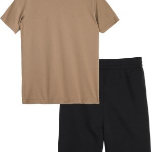 PUMA boys 2 Piece Set, Short Sleeve Crewneck T-shirt & Matching Short