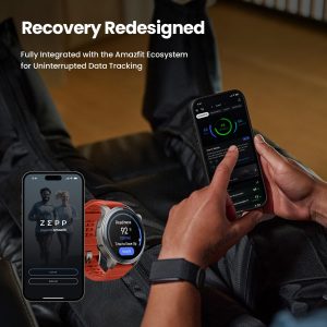 Amazfit Helio Strap - Pulsera de actividad y sueño 24/7 con frecuencia cardíaca, batería de 10 días, 27 modos deportivos, entrenamiento de fuerza, carrera Hyrox, suscripción gratuita para Android y