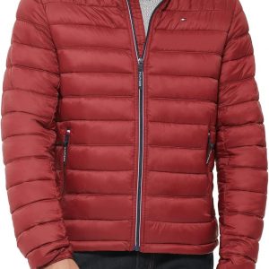 Tommy Hilfiger Ultra Loft Chaqueta inflada, ligera y plegable para hombre, tallas estándar, grandes y altas