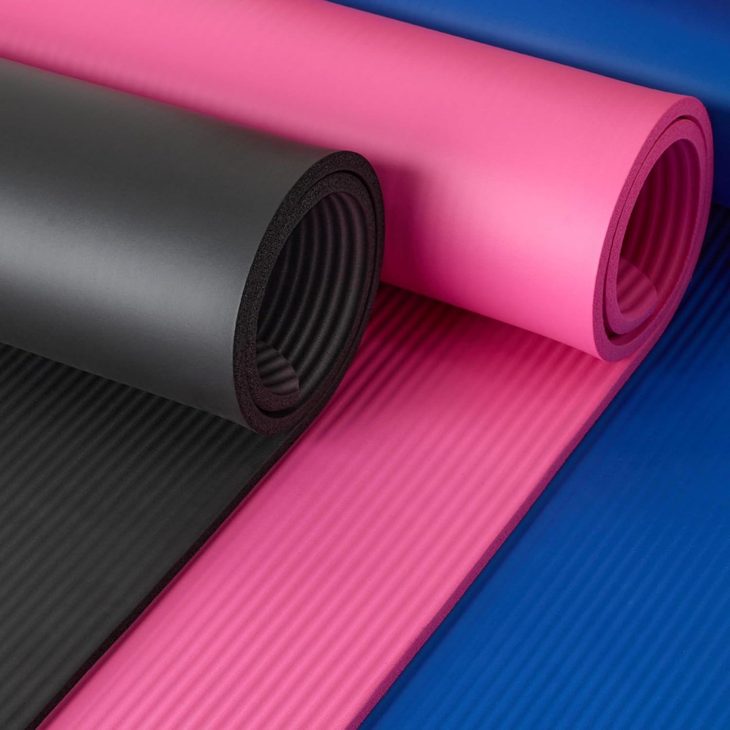 Amazon Basics Extra Thick Exercise Yoga Mat with Carrying Strap