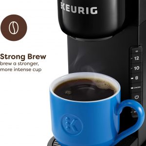 Keurig K-Express Single Serve K-Cup Pod Coffee Maker, 3 Brew Sizes, Strong Button Feature, 42oz Removable Reservoir, Black