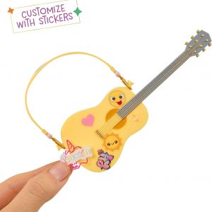 Rainbow High Jr High Rock Band - Sunny, Yellow 9” Fashion Doll with Guitar, Customize with Stickers, Posable, Great Toy Gift for Kids Ages 4+