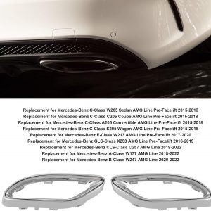 Cubierta de la garganta de la cola de repuesto para A B C E GLC CLS Clase W177 W247 W205 W213 X253 C257