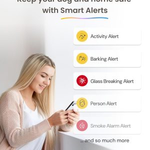 Furbo 360° Dog Camera - Unlock with Paid Plan: Home Security & Dog Safety Alerts, Rotating Pet Treat Dispenser w/ 2-Way Speaker, Smart Indoor Cam w/Phone App (3mo Minimum Subscription Required)