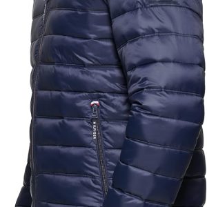 Tommy Hilfiger Ultra Loft Chaqueta inflada, ligera y plegable para hombre, tallas estándar, grandes y altas