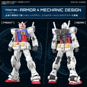 Bandai Hobby - Mobile Suit Gundam - RX-78-2 Gundam ver. 2.0, Bandai Spirits RG 1/144 Model Kit